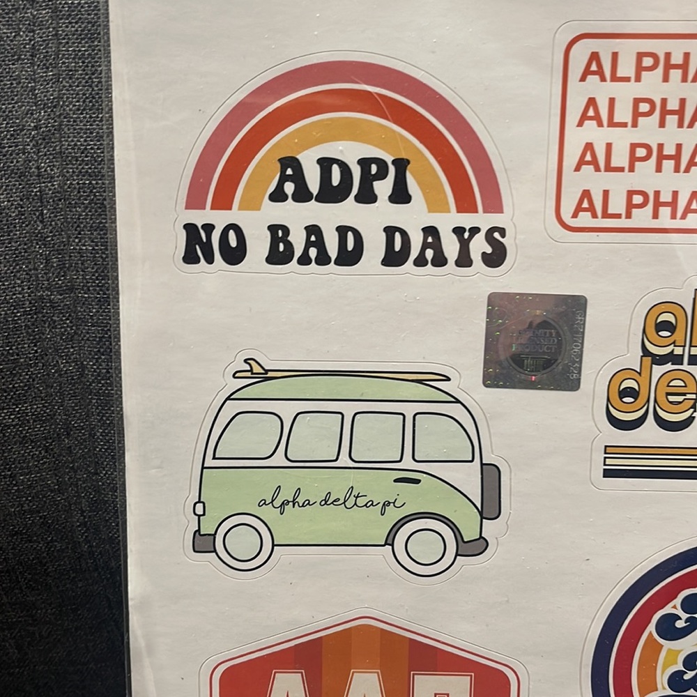 Alpha Delta Pi Retro Sticker Sheet’s - Picture 7 of 11